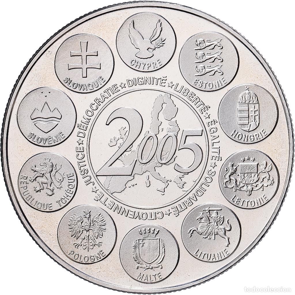 Medallas hist&oacute;ricas: [#1214405] Francia, medalla, la Constitution Europ&eacute;enne, 2005, N&iacute;quel, FDC