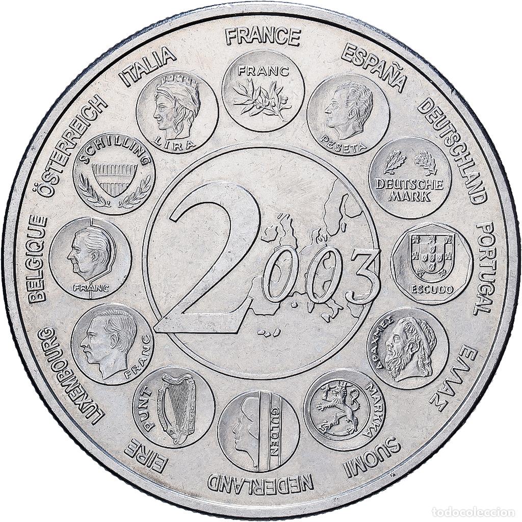 Medallas hist&oacute;ricas: [#1214408] Francia, medalla, L'Europe des 15, essai, 2003, N&iacute;quel, SC