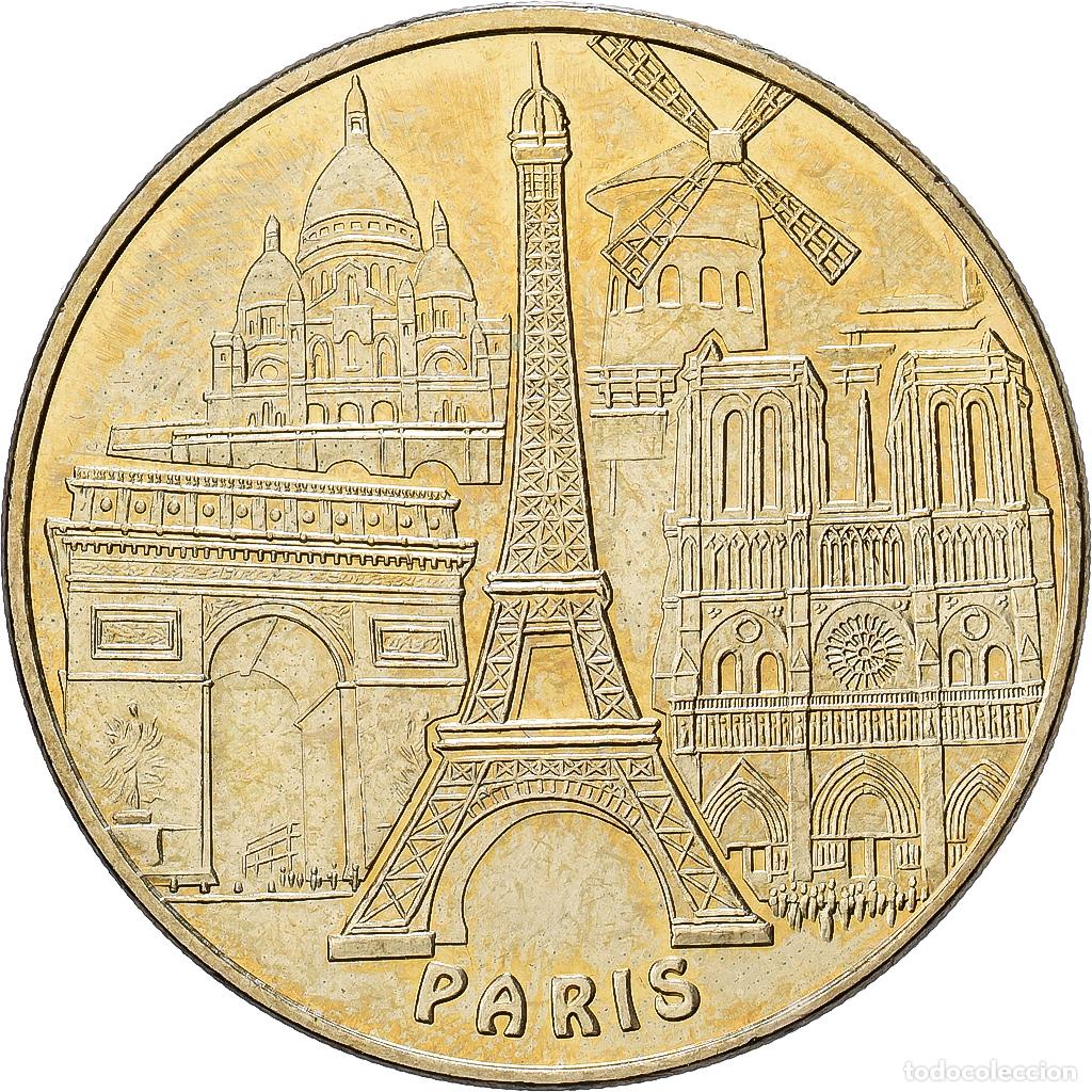 Medallas hist&oacute;ricas: [#1214409] Francia, zeton, Monuments de Paris, 2008, Aluminio y cupron&iacute;quel, MDP, EBC