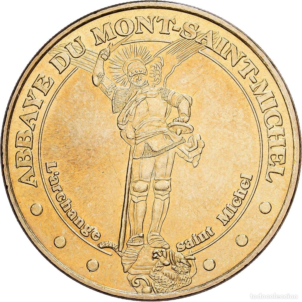 Medallas hist&oacute;ricas: [#1214419] Francia, zeton, Abbaye du Mont Saint-Michel, 2007, Aluminio y cupron&iacute;quel, MDP