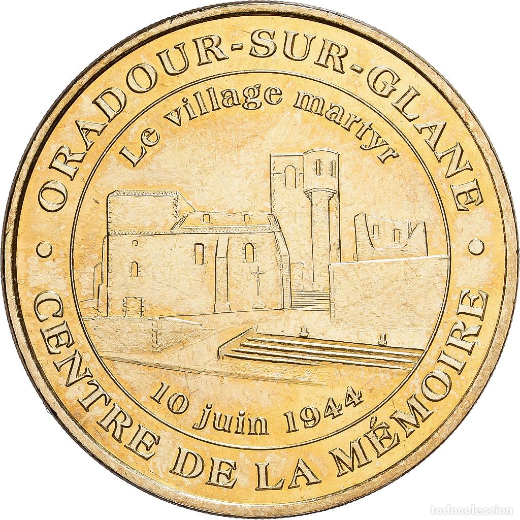 Medallas hist&oacute;ricas: [#1214429] Francia, zeton, Oradour-sur-Glane, 2008, Aluminio y cupron&iacute;quel, MDP, EBC