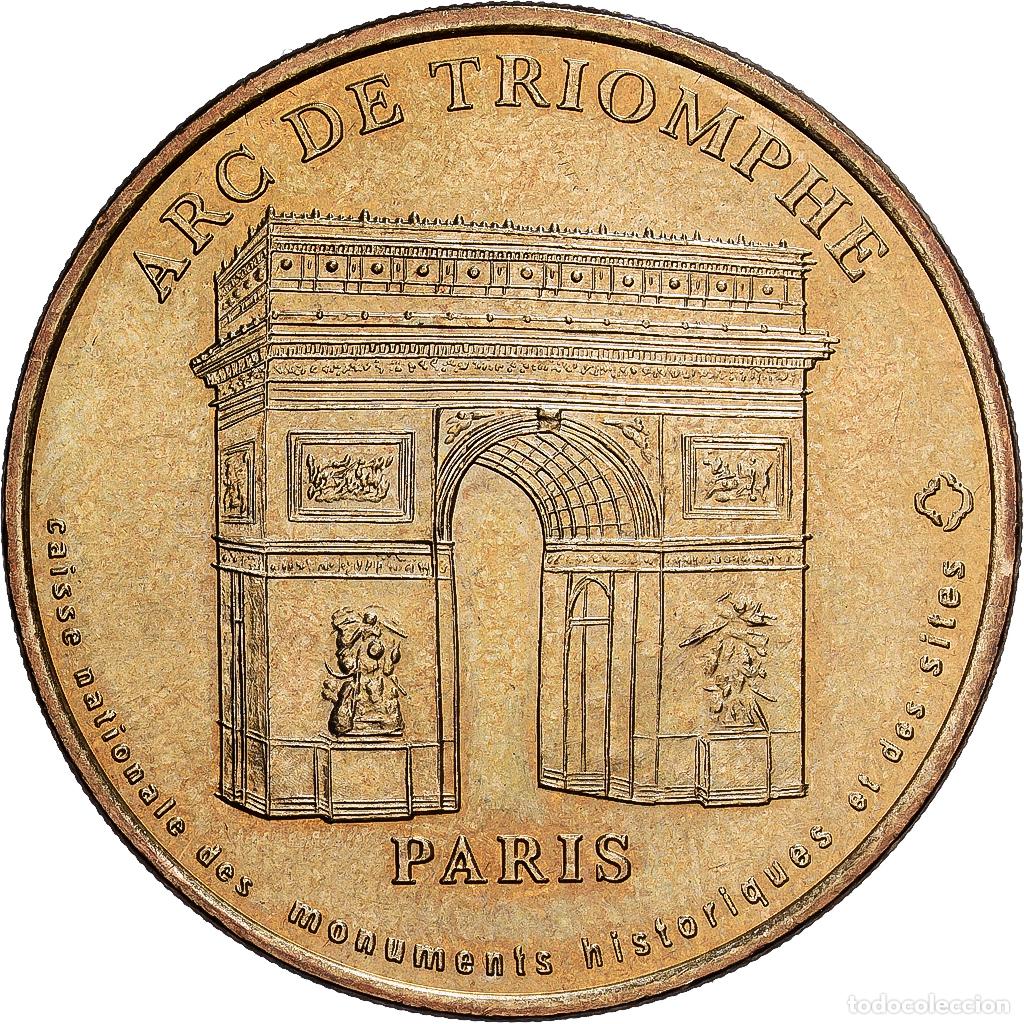 Medallas hist&oacute;ricas: [#1214433] Francia, zeton, L'Arc de Triomphe, 2003, Aluminio y cupron&iacute;quel, MDP, EBC