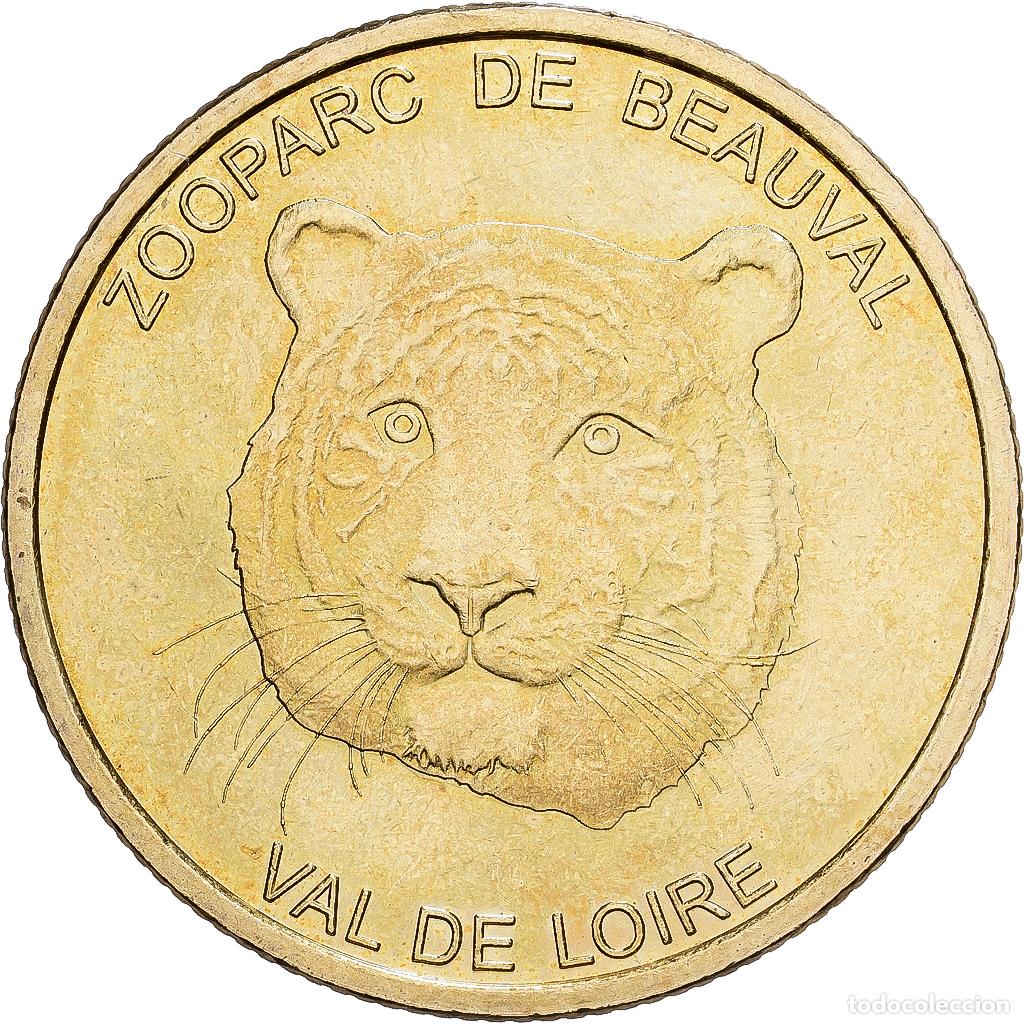 Medallas hist&oacute;ricas: [#1214443] Francia, zeton, Beauval - Zoo -Tigre, Aluminio y cupron&iacute;quel, MBC