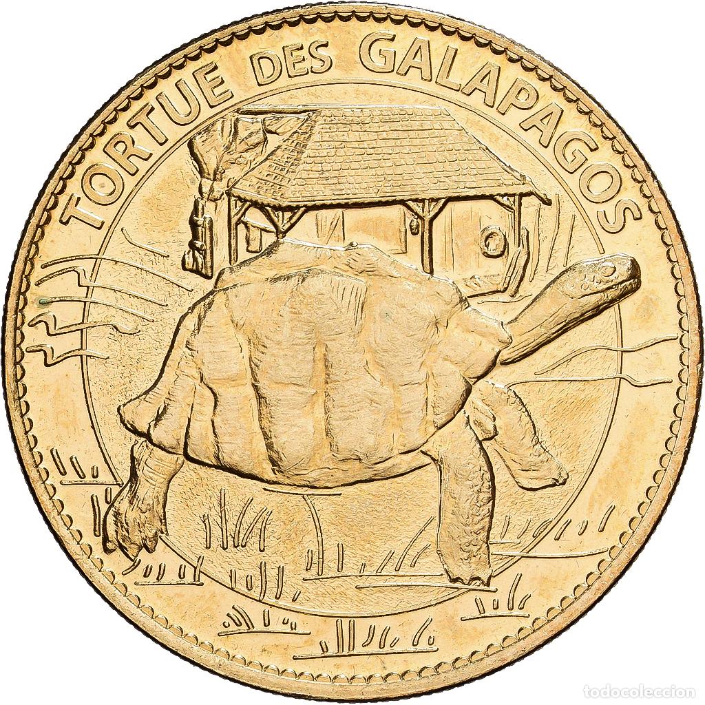 Medallas hist&oacute;ricas: [#1214444] Francia, zeton, 26/ Ferme aux Crocodiles - Tortue, Aluminio y cupron&iacute;quel, EBC
