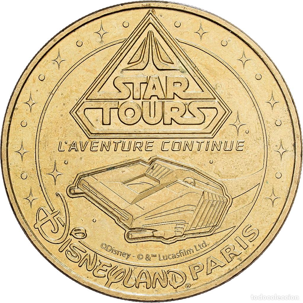 Medallas hist&oacute;ricas: [#1214454] Francia, zeton, 77/ Disneyland - Star Tours, 2019, Aluminio y cupron&iacute;quel, MDP