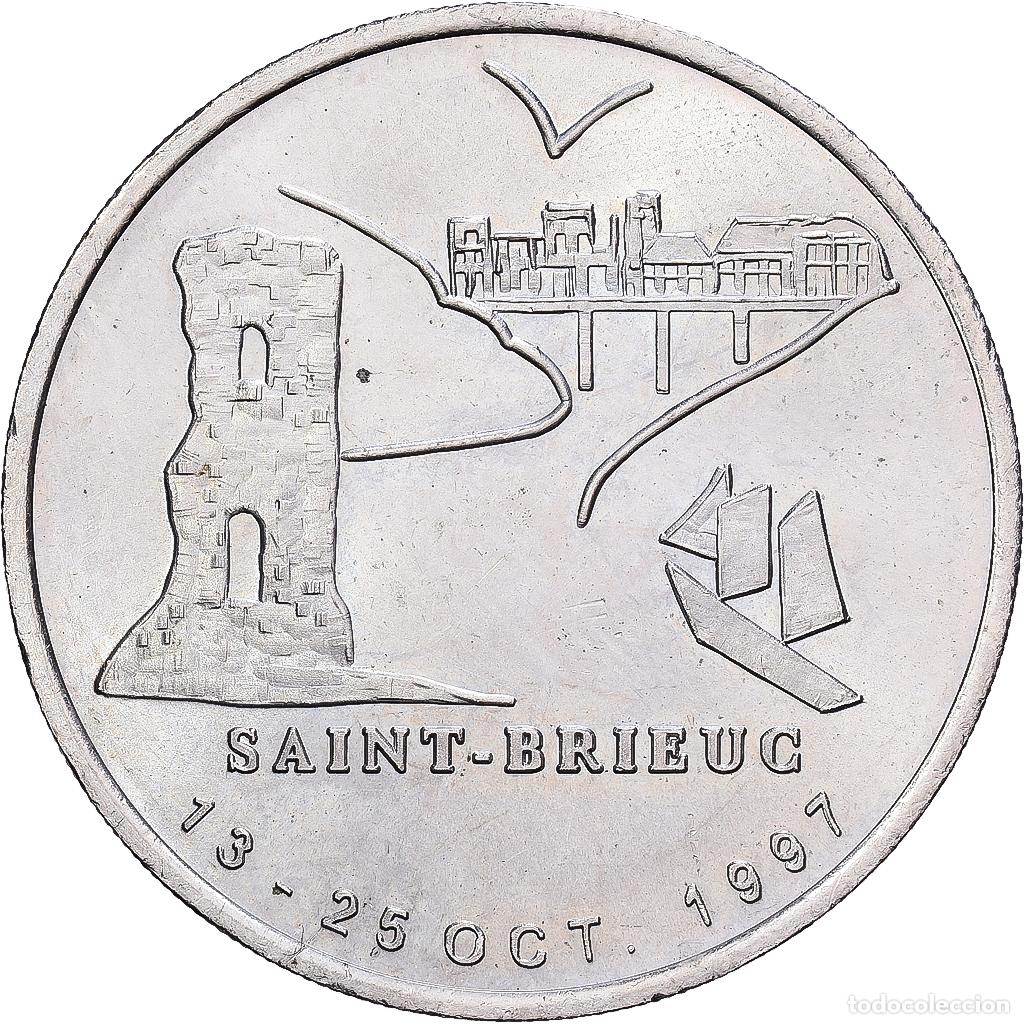 Medallas hist&oacute;ricas: [#1214464] Francia, zeton, Euro des Villes, 2 Euro Saint-Brieuc, 1997, Cobre - n&iacute;quel, EBC
