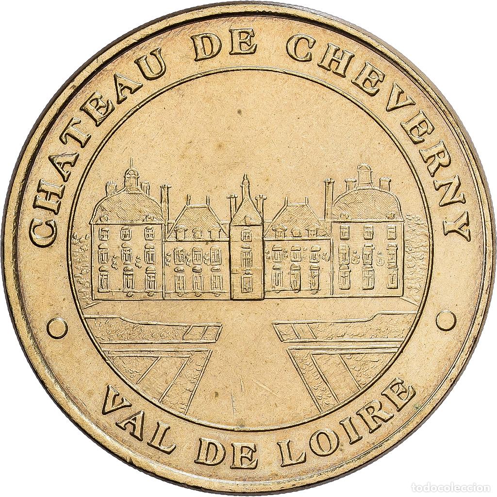 Medallas hist&oacute;ricas: [#1214461] Francia, zeton, Ch&acirc;teau de Cheverny, Val de Loire, 1999, Aluminio y