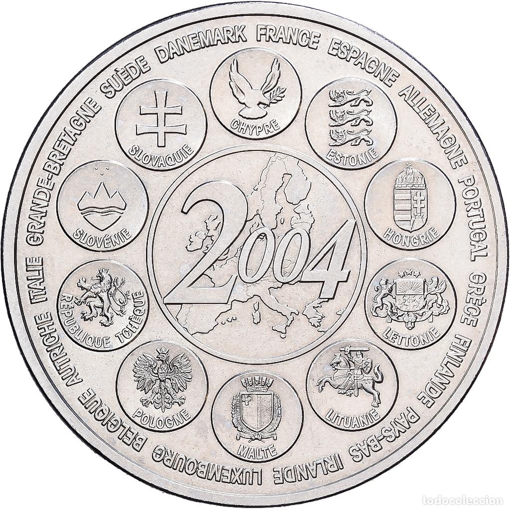 Medallas hist&oacute;ricas: [#1214471] Francia, medalla, L'Europe des XXV, Essai, 2004, Cupro Nickel, SC
