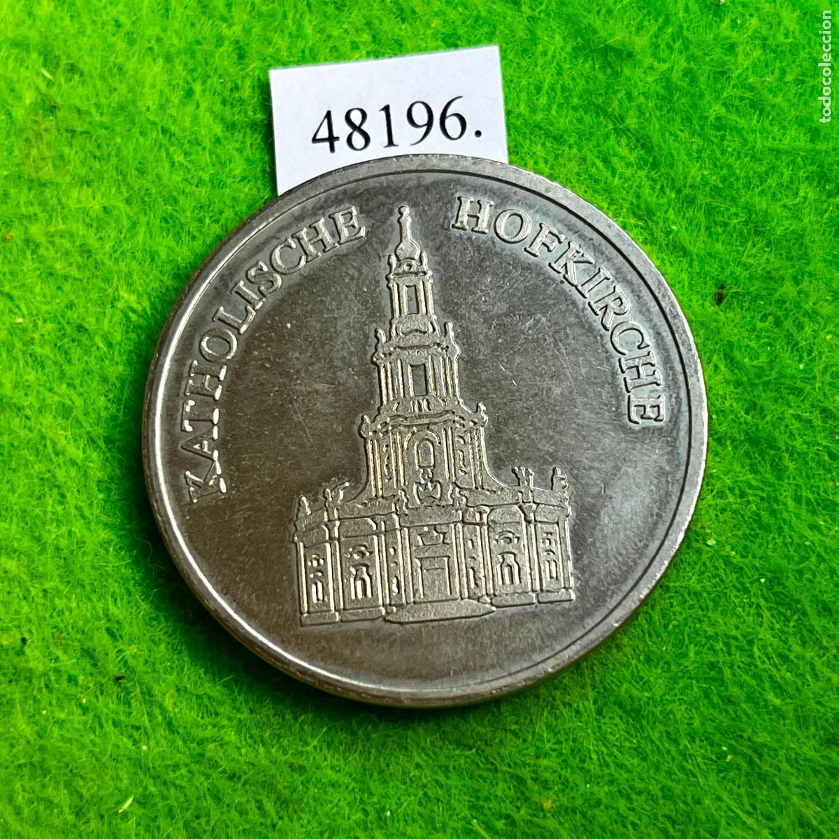 Medallas hist&oacute;ricas: Medalla Alemania comunista, Iglesia de la Corte de Dresde (Katholische Hofkirche), Dresden, DDR, RDA