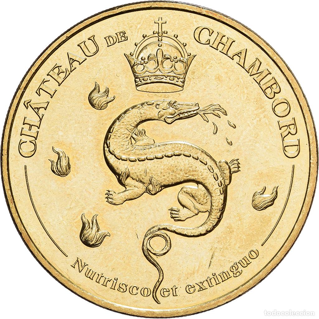 Medallas hist&oacute;ricas: [#1214506] Francia, zeton, Ch&acirc;teau de Chambord, 2017, Aluminio y cupron&iacute;quel, MDP, MBC
