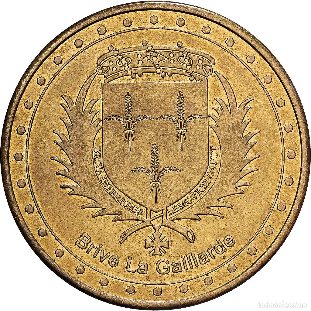 Medallas hist&oacute;ricas: [#1214529] Francia, zeton, Brive la Gaillarde - Blason et Office de tourisme, Aluminio y