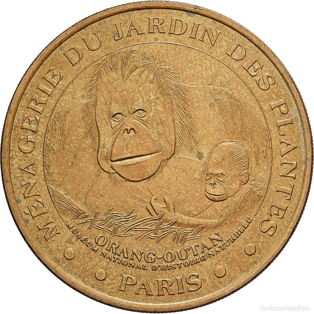 Medallas hist&oacute;ricas: [#1214517] Francia, zeton, Paris - M&eacute;nagerie du Jardin des Plantes n&deg;2, 2001, Aluminio y