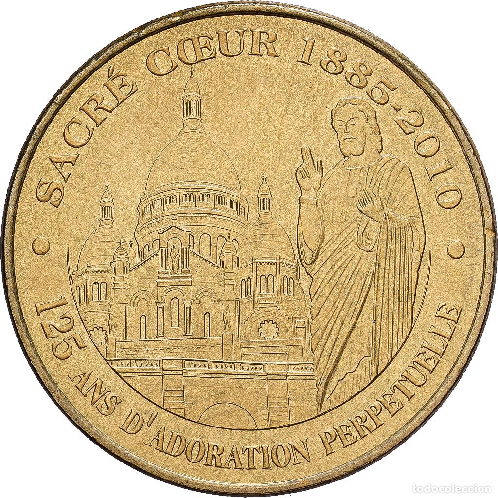 Medallas hist&oacute;ricas: [#1214520] Francia, zeton, Paris - Sacr&eacute; Coeur, 2010, Aluminio y cupron&iacute;quel, MDP, MBC