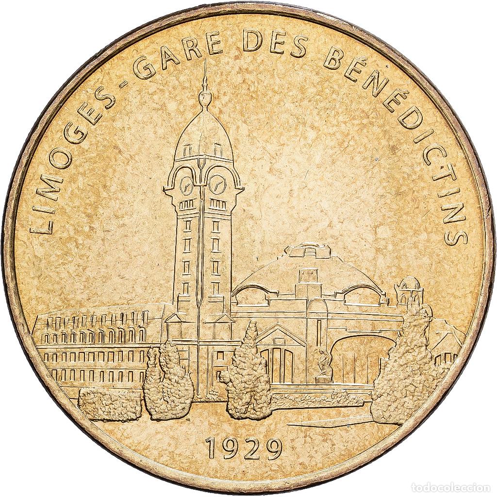 Medallas hist&oacute;ricas: [#1214522] Francia, zeton, Limoges, gare des B&eacute;n&eacute;dictins, 2007, Aluminio y cupron&iacute;quel