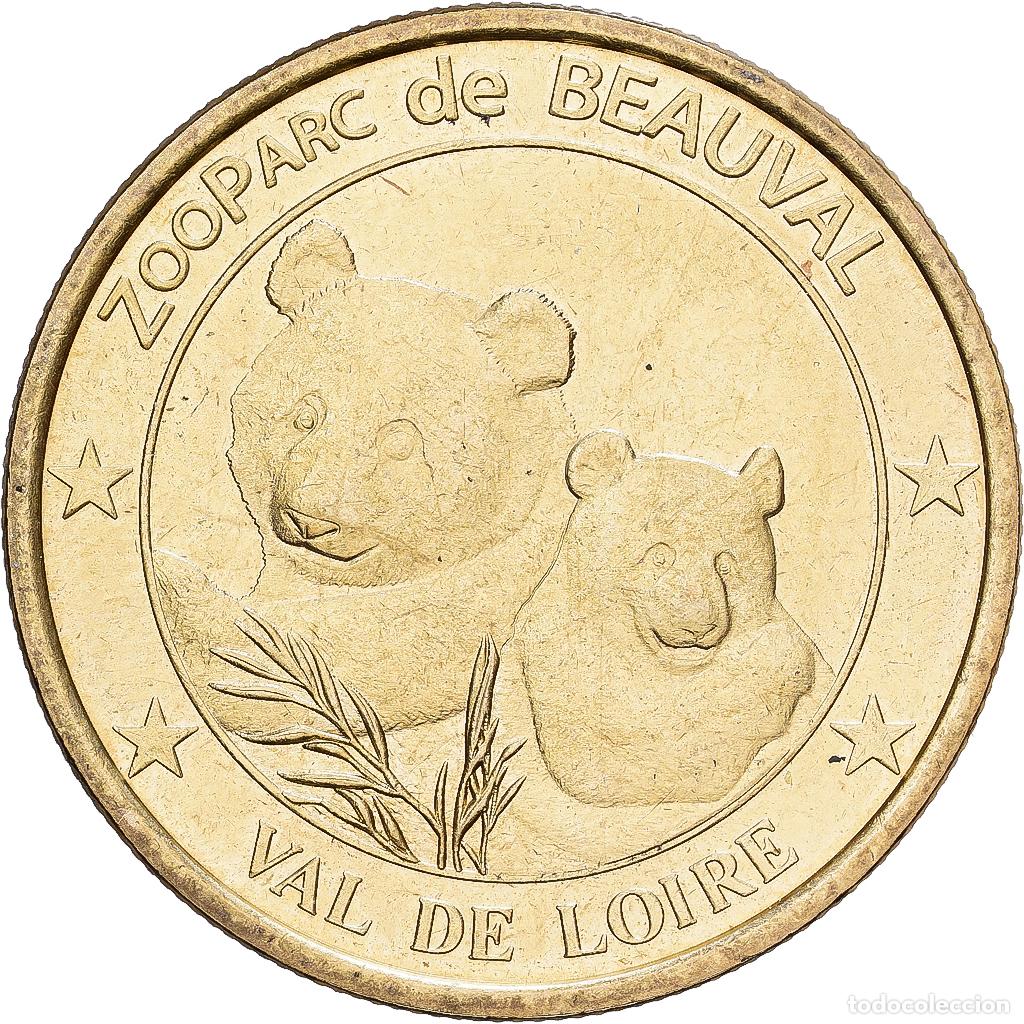 Medallas hist&oacute;ricas: [#1214523] Francia, zeton, Beauval - Zoo - Pandas, Aluminio y cupron&iacute;quel, M&eacute;dailles et