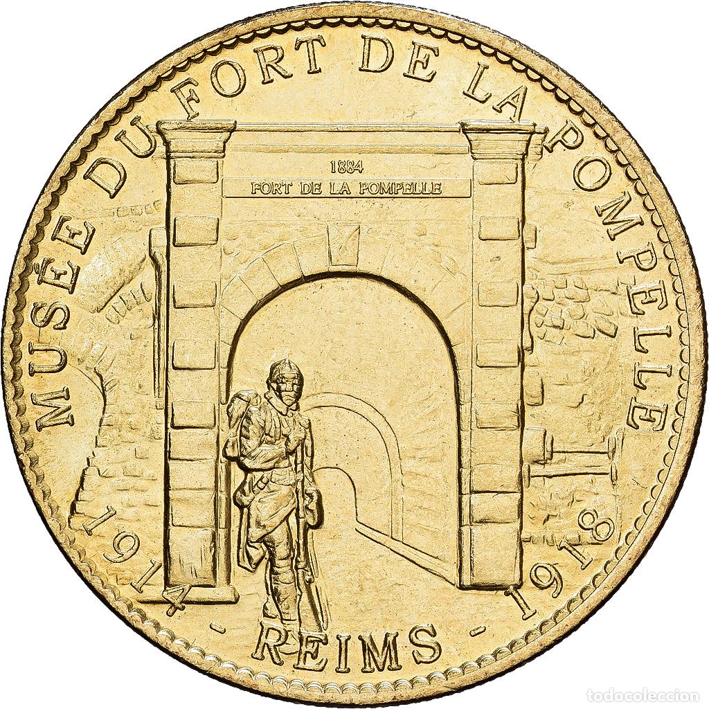 Medallas hist&oacute;ricas: [#1214525] Francia, zeton, Reims - Mus&eacute;e du Fort de la Pompelle, Aluminio y cupron&iacute;quel