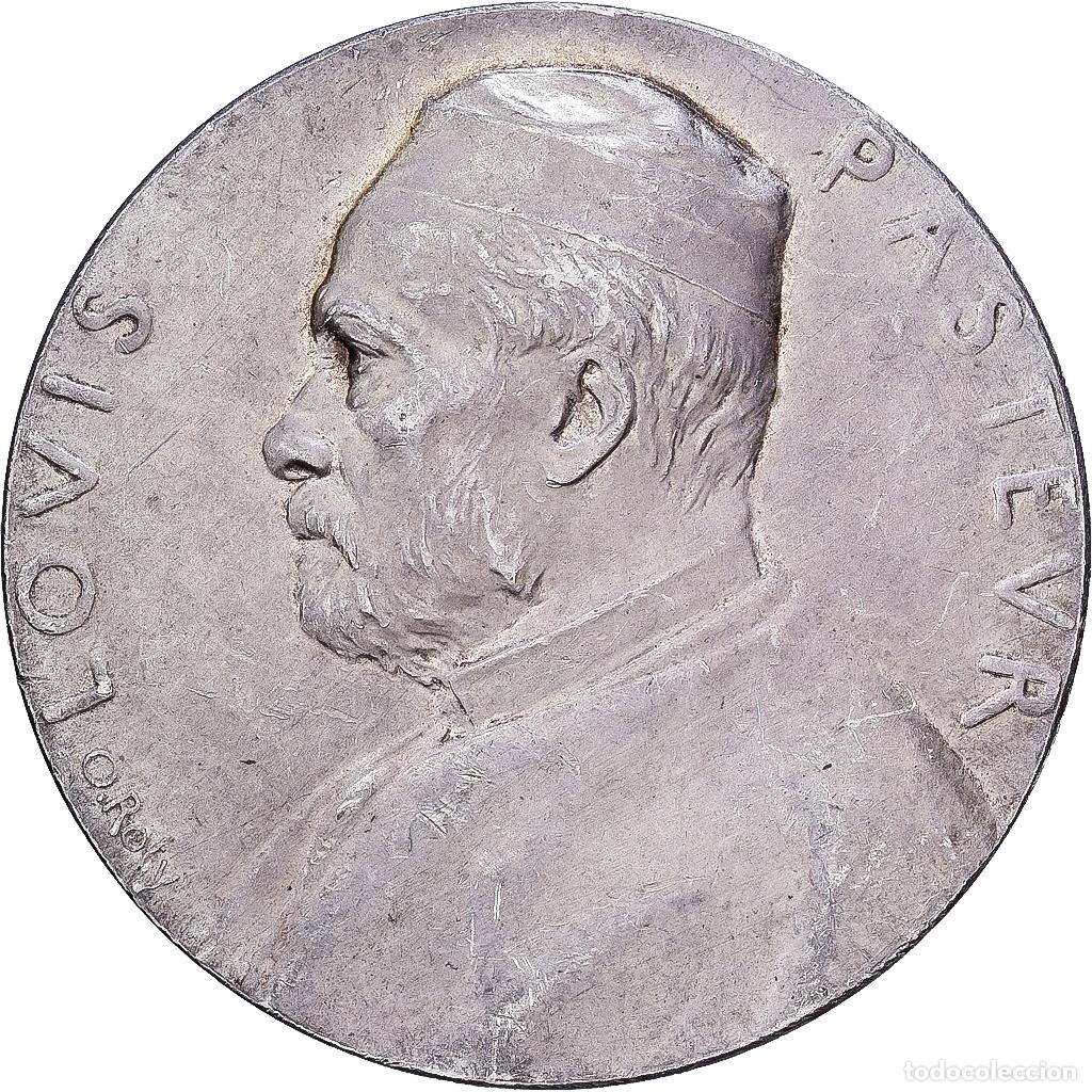 Medallas hist&oacute;ricas: [#1214317] Francia, medalla, Louis Pasteur, 1888, Plata, Roty, MBC+