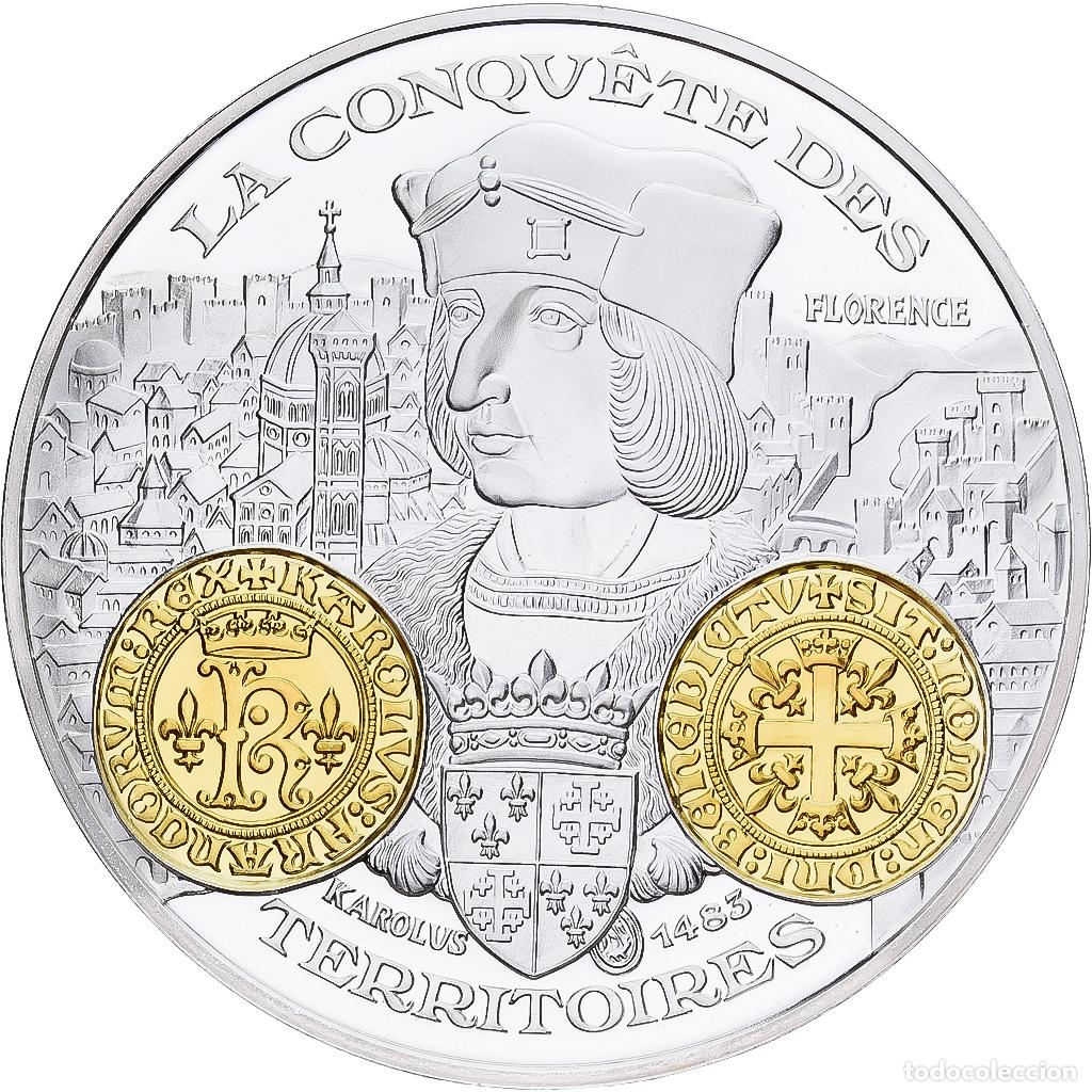 Medallas hist&oacute;ricas: [#1214111] Francia, medalla, Histoire Mon&eacute;taire, Karolus, Plata, FDC