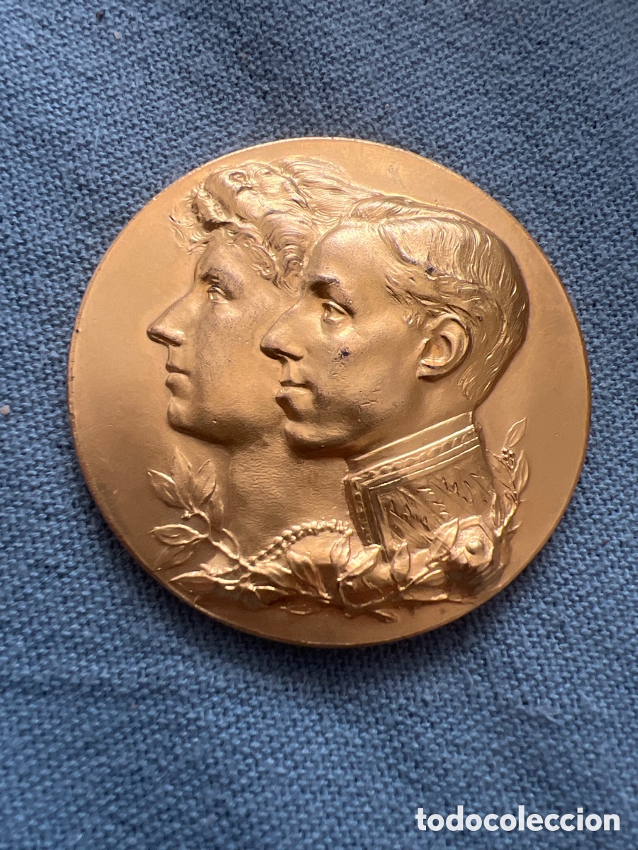 Medallas hist&oacute;ricas: EXPOSICION HISPANO FRANCESA ZARAGOZA 1908 - Foto 2