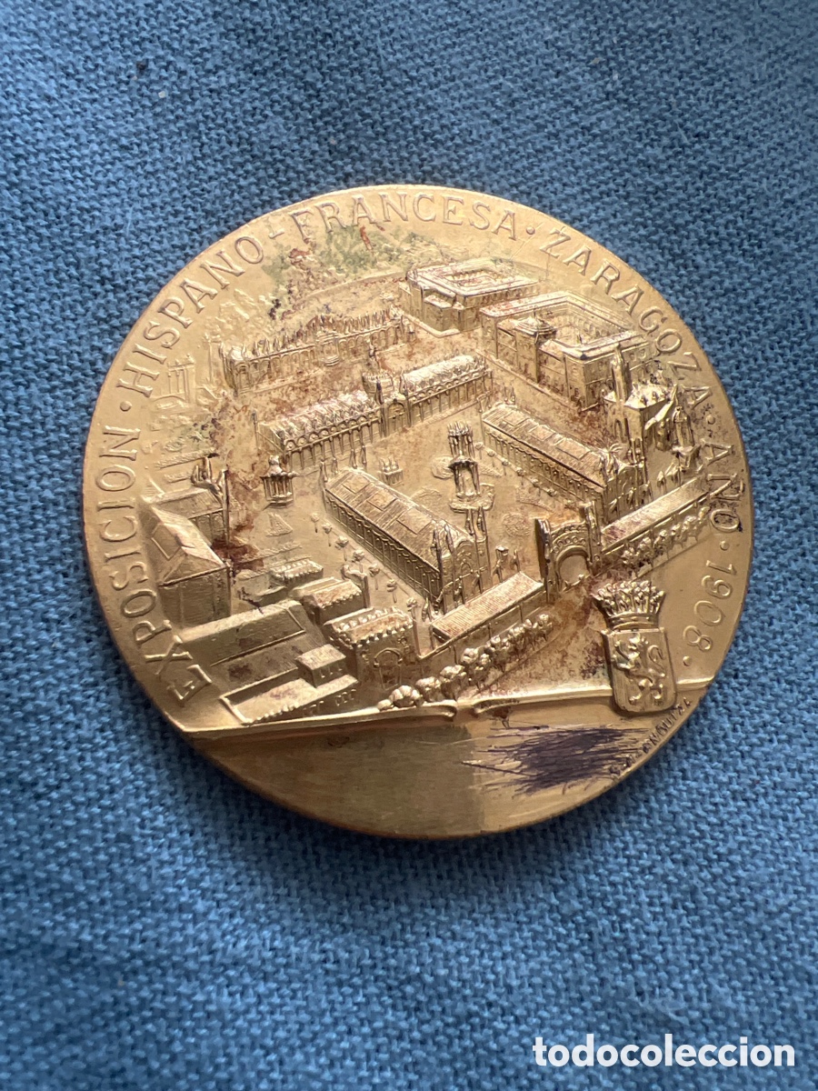 Medallas hist&oacute;ricas: EXPOSICION HISPANO FRANCESA ZARAGOZA 1908 - Foto 4
