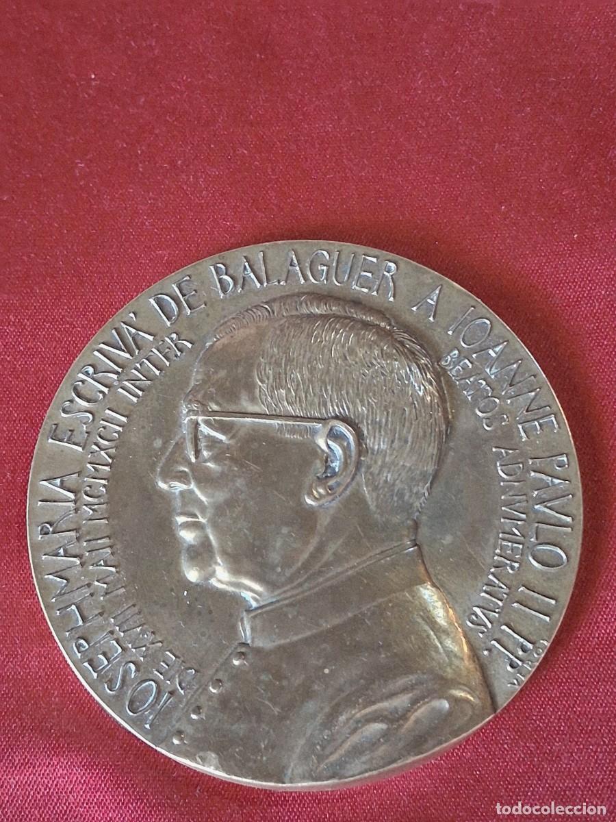 Medallas hist&oacute;ricas: Medalla conmemorativa Jose Ma Escriva de Balaguer a Juan Pablo II