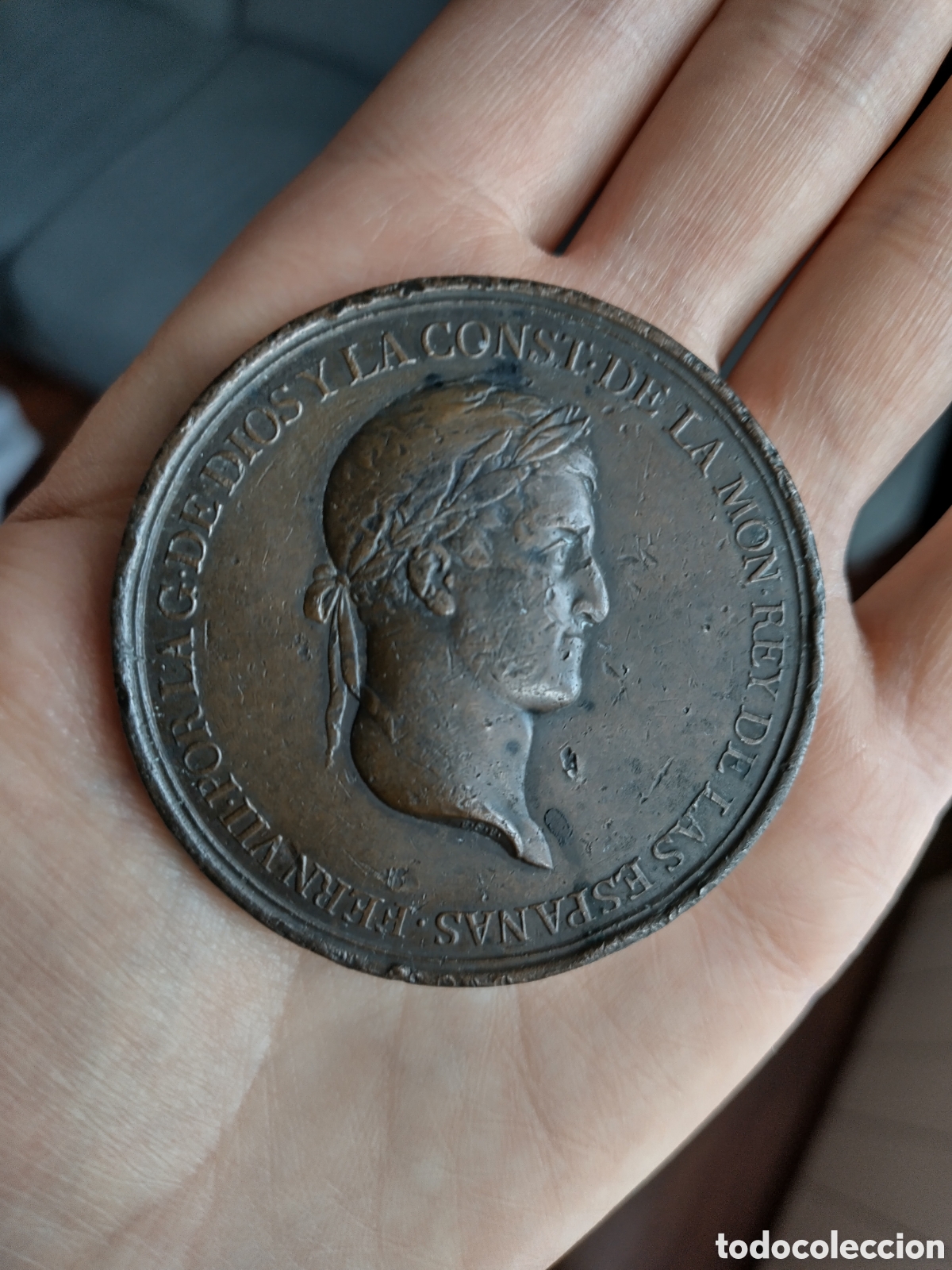 Medallas hist&oacute;ricas: MEDALLA PROMULGACI&Oacute;N CONSTITUCI&Oacute;N DE 1812 C&Aacute;DIZ FERNANDO VII