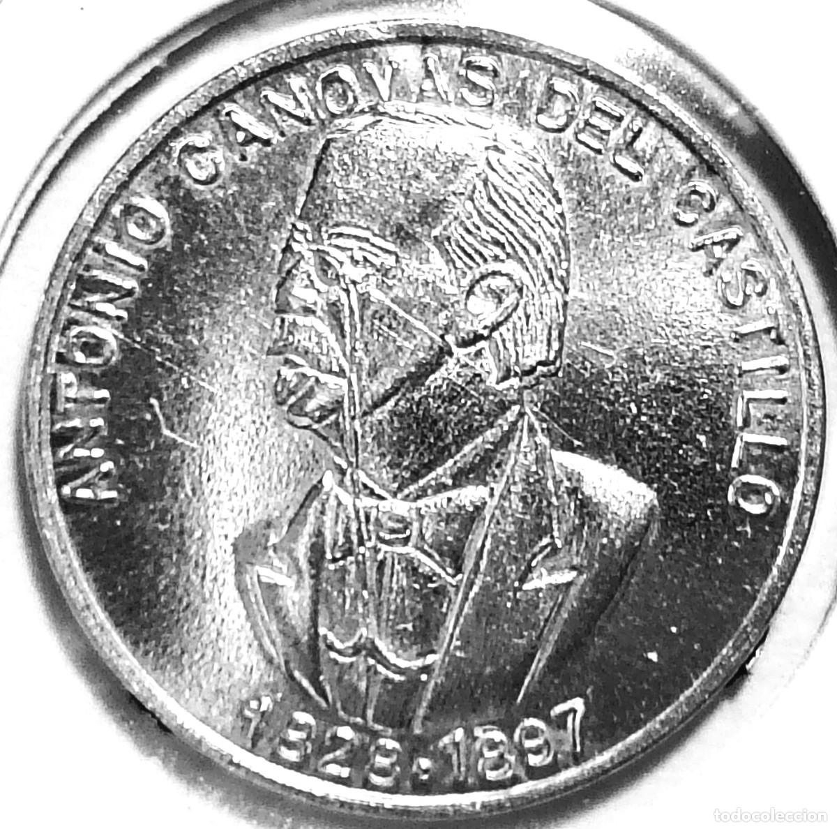 Medallas hist&oacute;ricas: ESPA&Ntilde;A - MEDALLA MALAGA 1995 - ANTONIO CANOVAS DEL CASTILLO - A - 3,80 GR. PLATA 0,925 - DIAMETRO 22