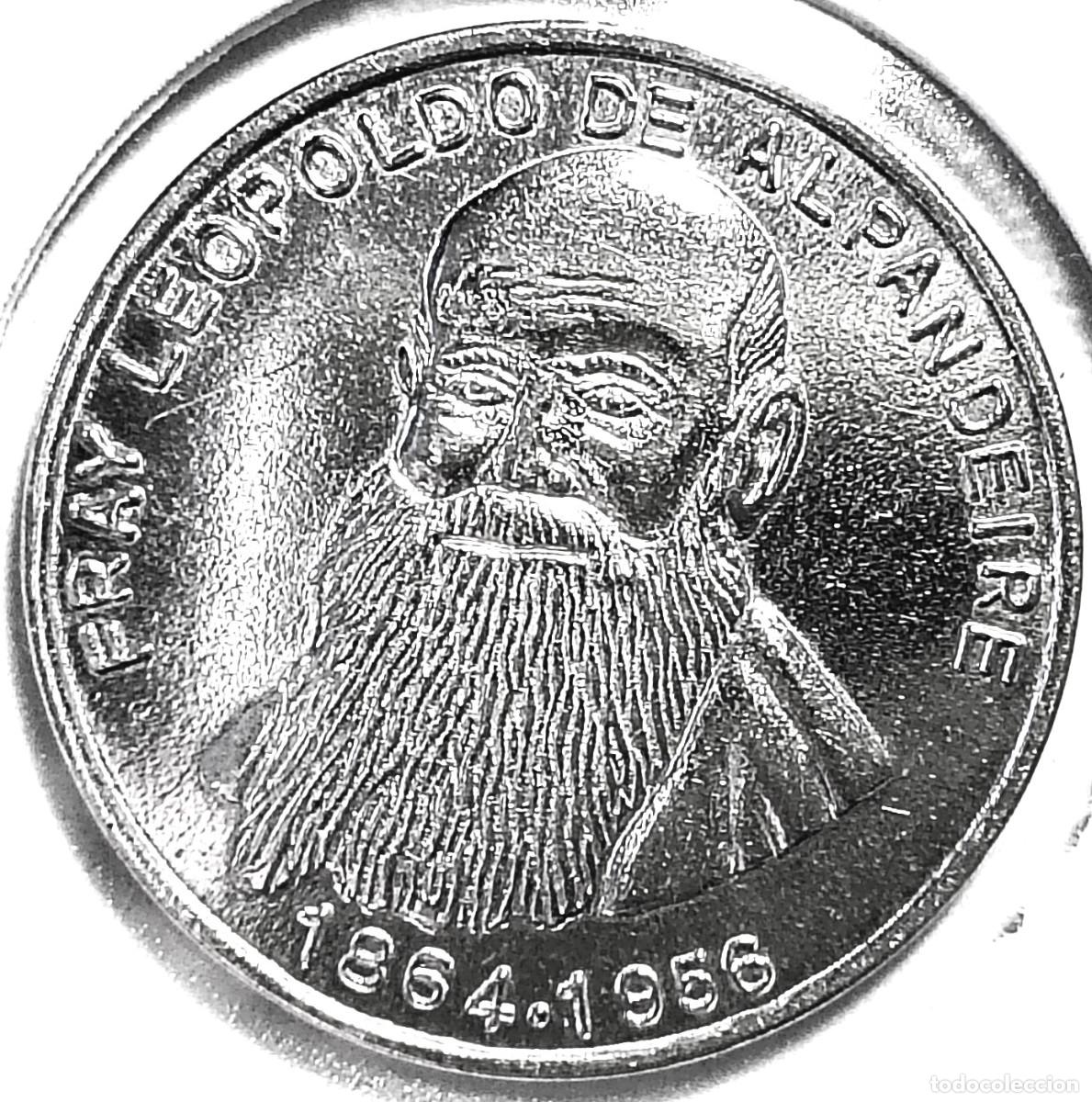 Medallas hist&oacute;ricas: ESPA&Ntilde;A - MEDALLA MALAGA 1995 - FRAY LEOPOLDO DE ALPANDEIRE - A - 3,80 GR. PLATA 0,925 - DIAMETRO 22