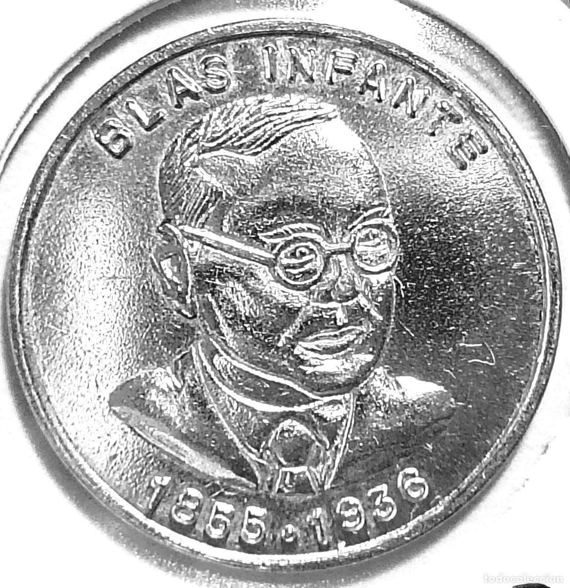 Medallas hist&oacute;ricas: ESPA&Ntilde;A - MEDALLA MALAGA 1995 - BLAS INFANTE - A - 3,80 GR. PLATA 0,925 - DIAMETRO 22 mm - MB