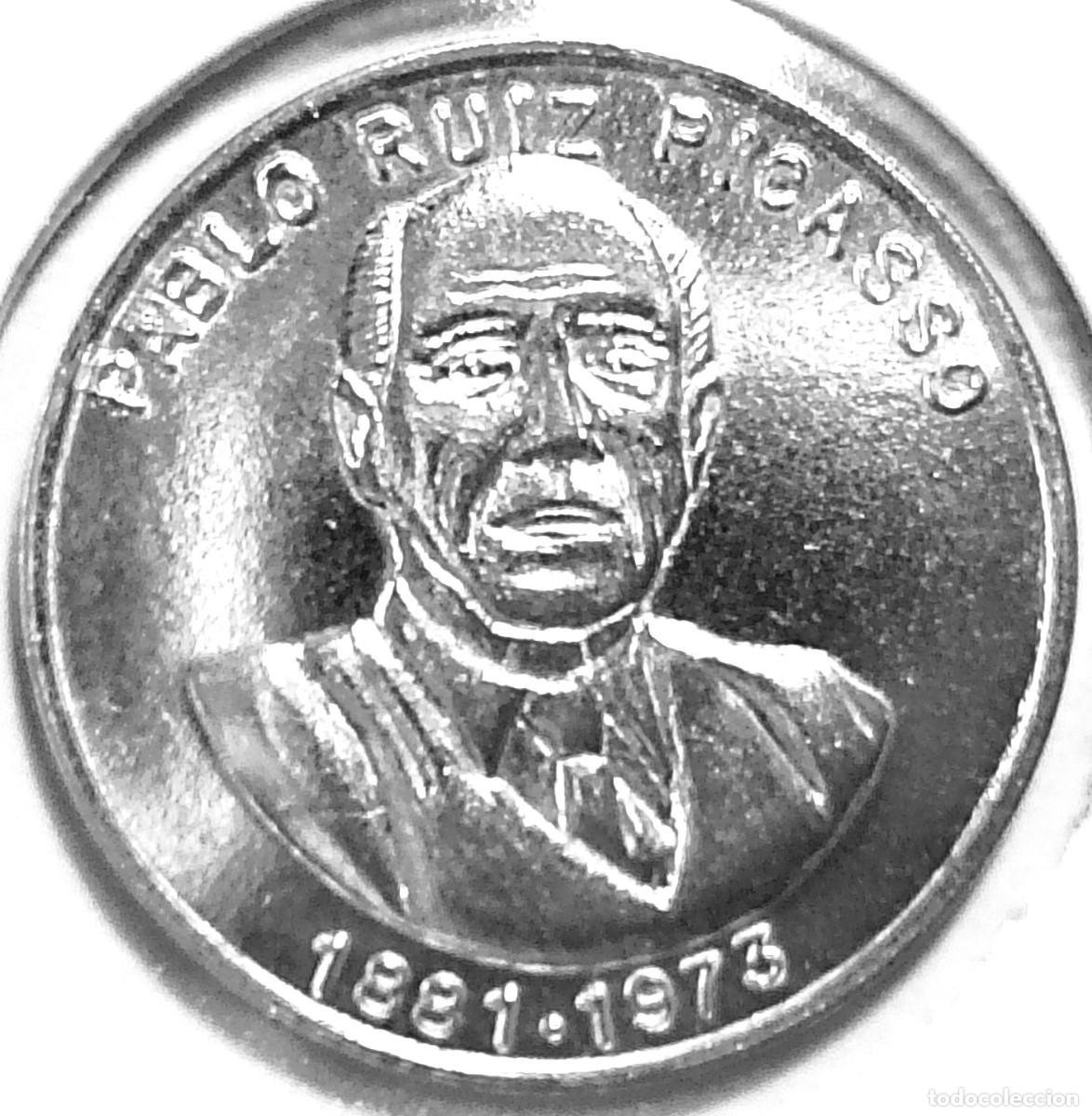 Medallas hist&oacute;ricas: ESPA&Ntilde;A - MEDALLA MALAGA 1995 - PABLO RUIZ PICASSO - A - 3,80 GR. PLATA 0,925 - DIAMETRO 22 mm - MB
