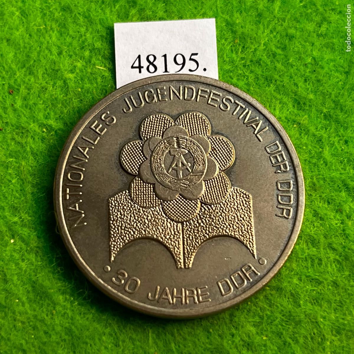 Medallas hist&oacute;ricas: Medalla Alemania comunista, Juventud Libre Alemana (FDJ) NATIONALE JUGENDFESTIVAL, DDR, RDA