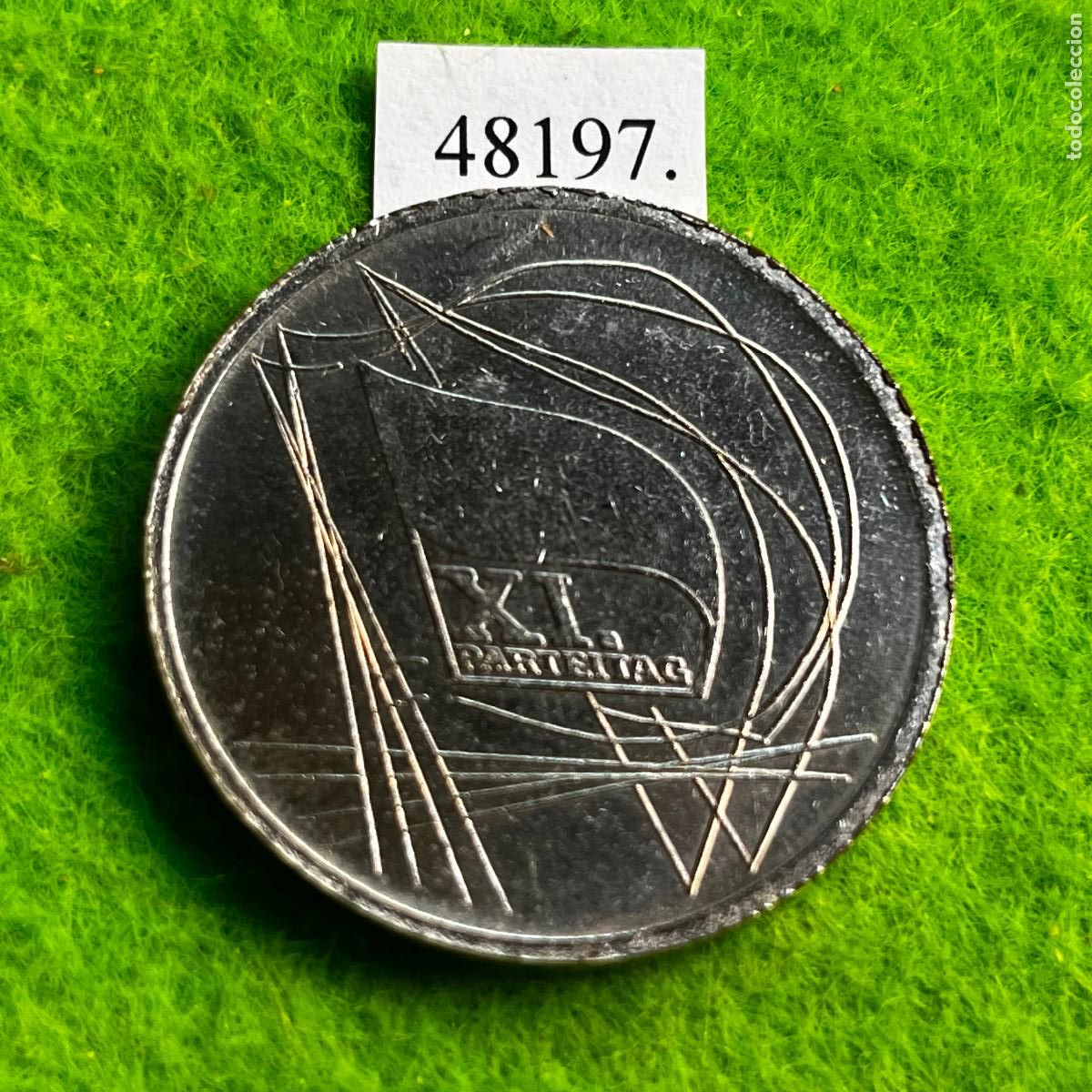Medallas hist&oacute;ricas: Medalla Alemania comunista, XI. Parteitag, XI Congreso del SED, Berl&iacute;n 1986., DDR, RDA