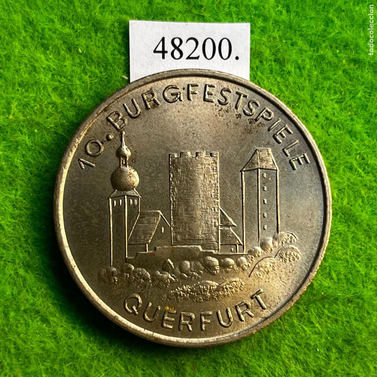Medallas hist&oacute;ricas: Medalla Alemania comunista, Burgfestspiele Querfurt, festival Castillo de Querfurt 1974, DDR, RDA