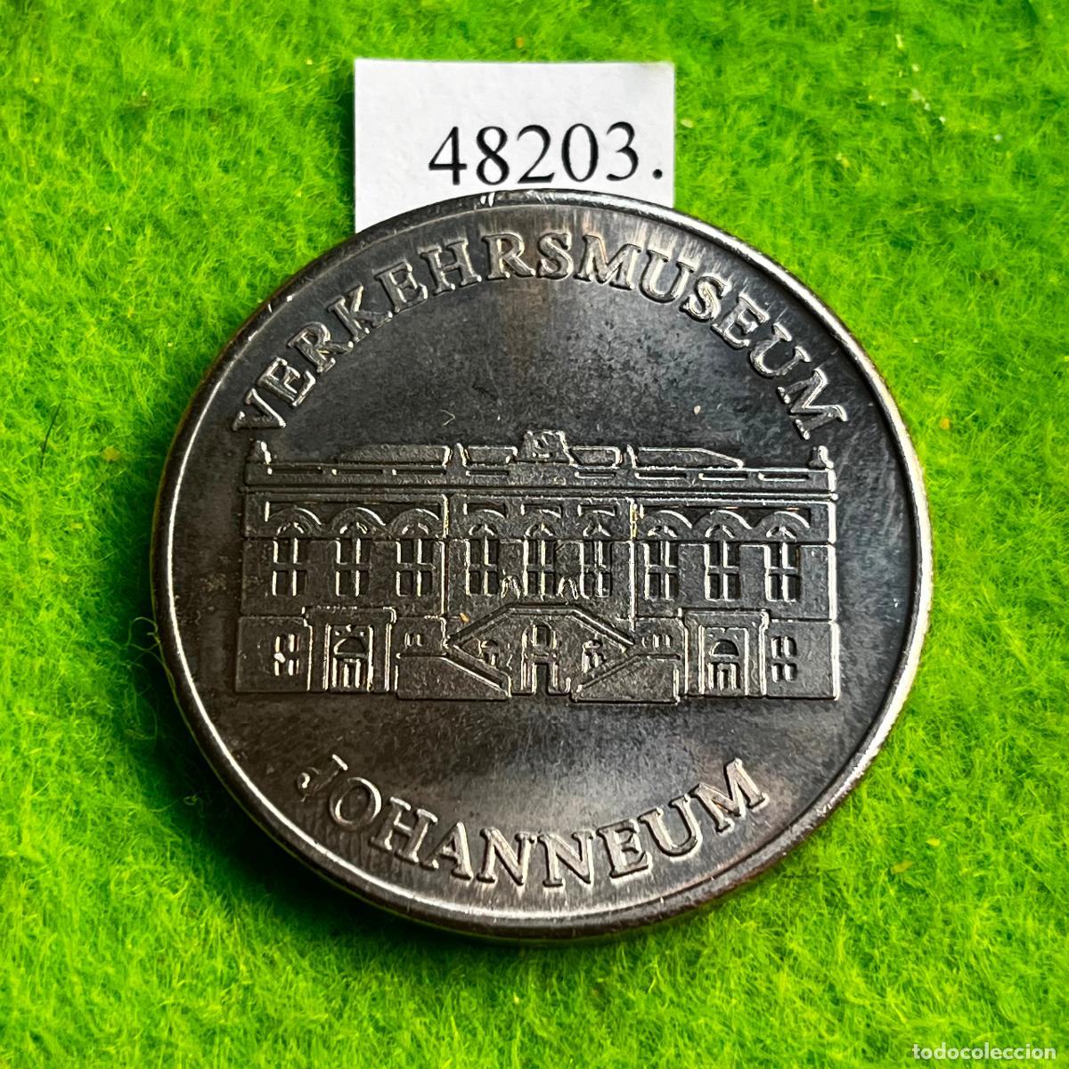 Medallas hist&oacute;ricas: Medalla Alemania comunista, Museo Transporte Dresde, Dresden, Verkehrsmuseum Johanneum, DDR, RDA