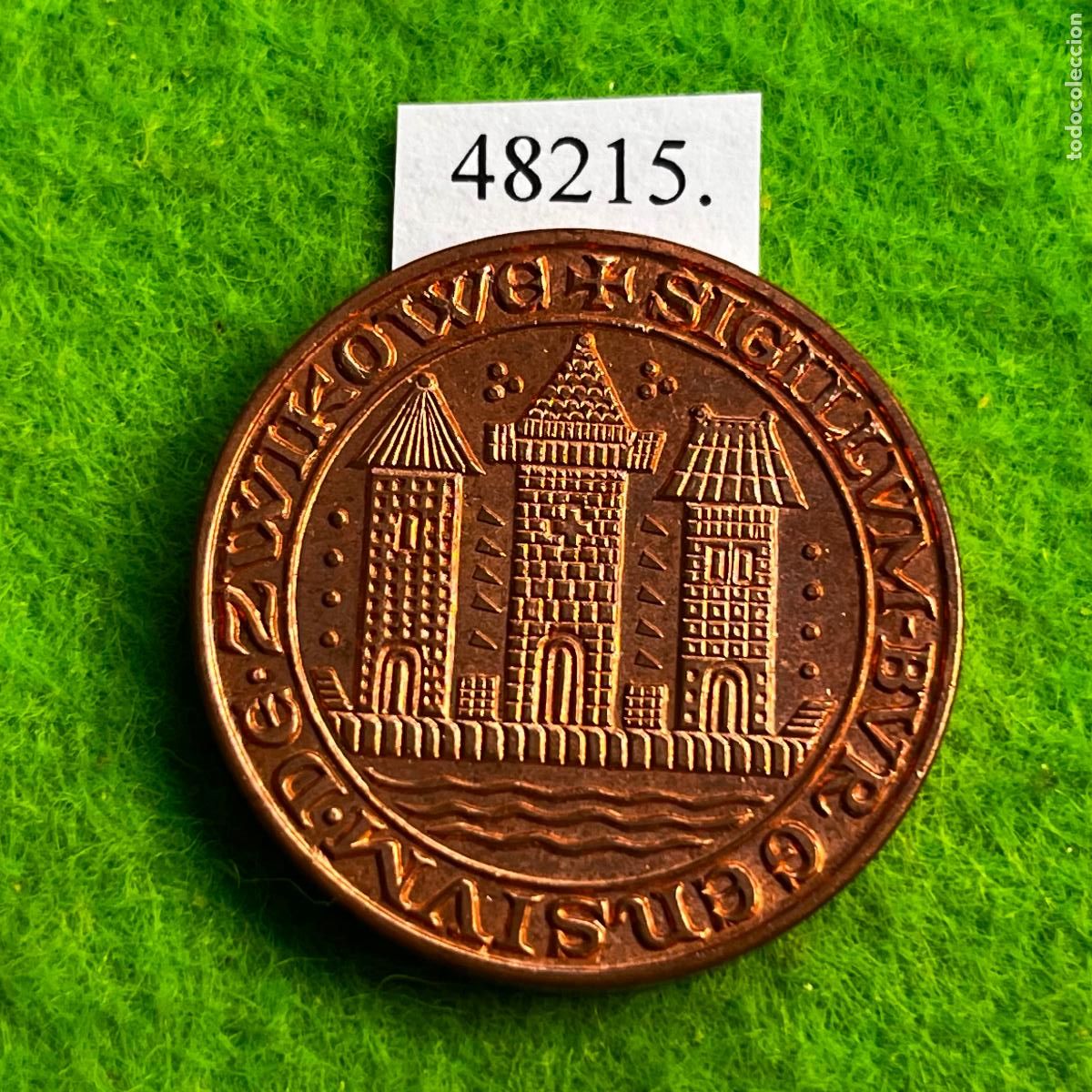 Medallas hist&oacute;ricas: Medalla Alemania comunista, 850 aniversario de la ciudad de Zwickau DDR, RDA