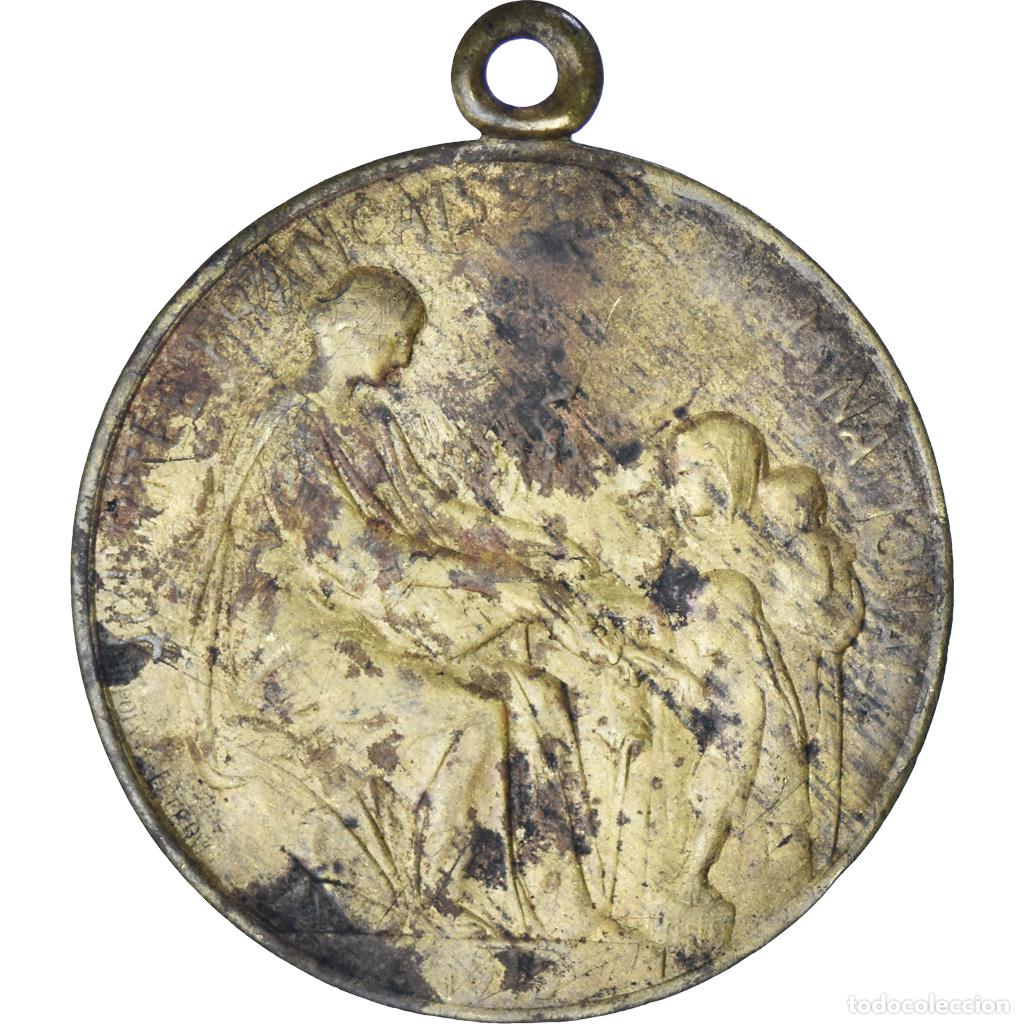Medallas hist&oacute;ricas: [#1155597] Francia, medalla, Journ&eacute;e Fran&ccedil;aise du Secours National, 1915, BC+, Cobre