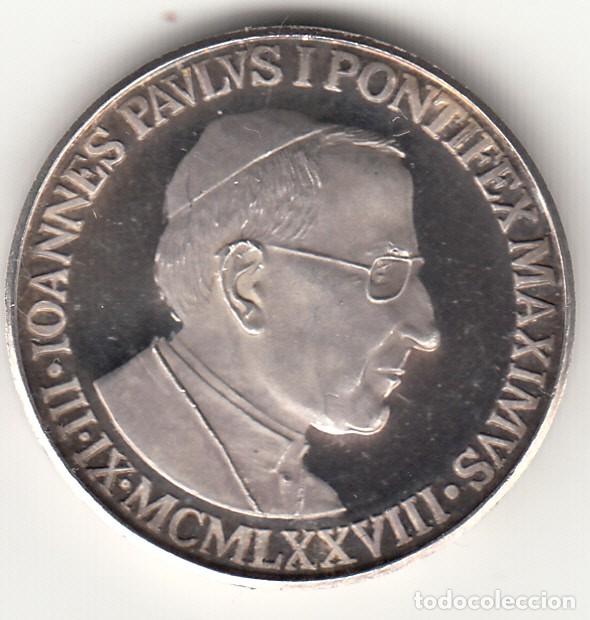 Medallas hist&oacute;ricas: MEDALLA 1978: JUAN PABLO I PONTIFEX MAXIMVS / PLATA