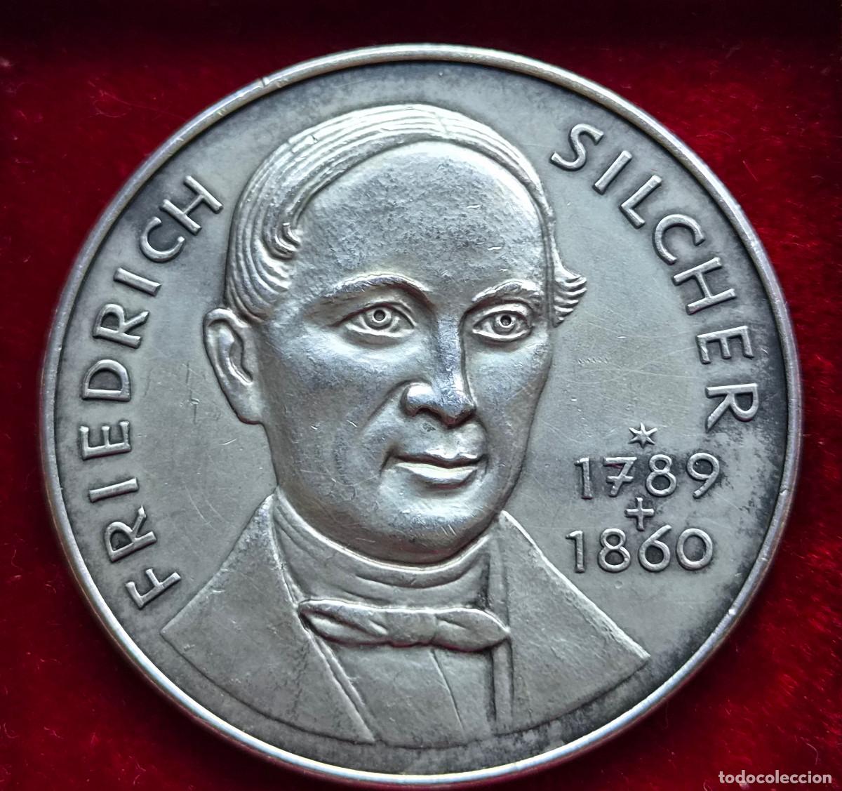 Medallas hist&oacute;ricas: Alemania Medalla / Friedrich Silcher 1789 -1860 / M&uacute;sica.