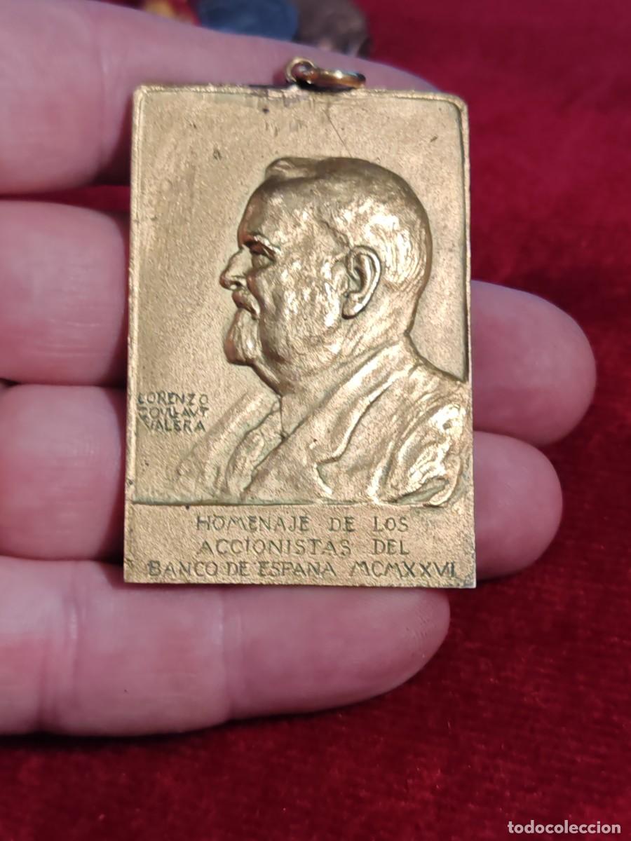 Medallas hist&oacute;ricas: medalla banco Espa&ntilde;a 1926 al sr.pio Garc&iacute;a escudero subgobernador I conde de badaran la rioja..