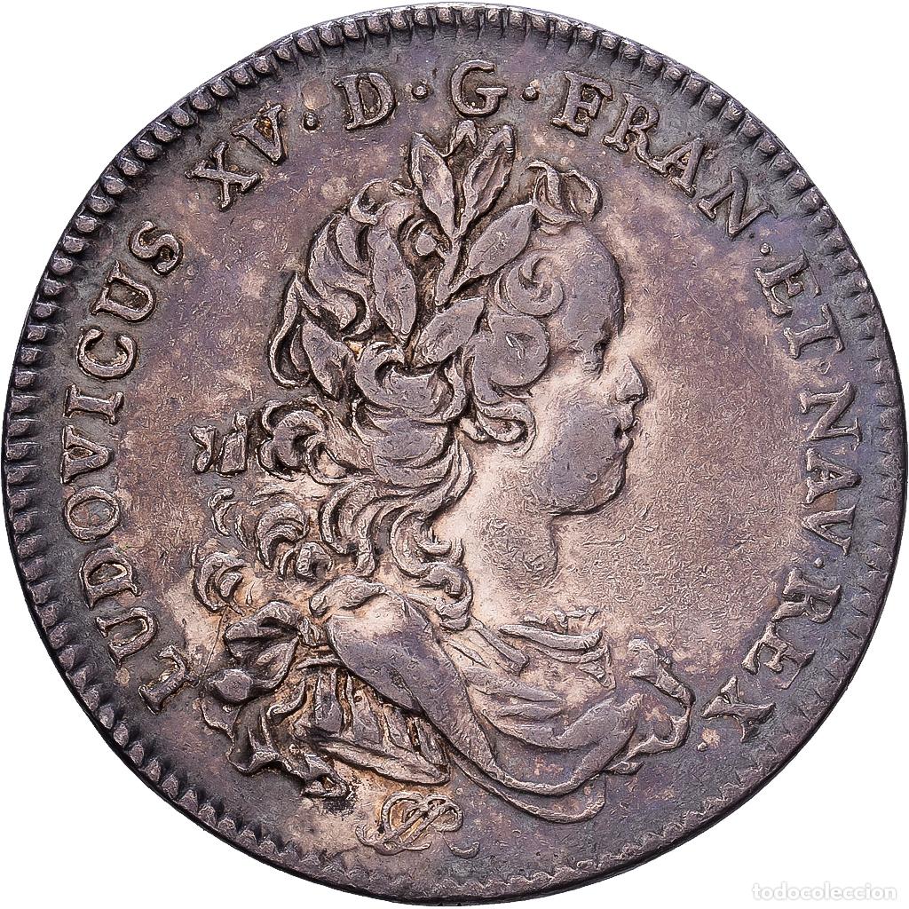 Medallas hist&oacute;ricas: [#1214623] Francia, zeton, Louis XV, R&eacute;gence de Philippe d'Orl&eacute;ans, Plata, MBC+