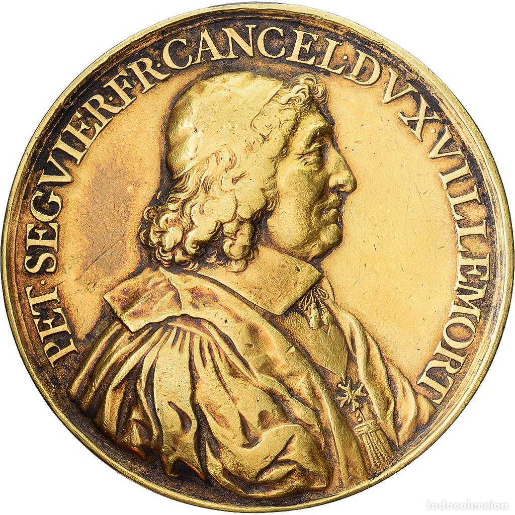 Medallas hist&oacute;ricas: [#1214931] Francia, medalla, 1663, Oro vermeil, Jean Warin, Pierre S&eacute;guier, Chancelier de