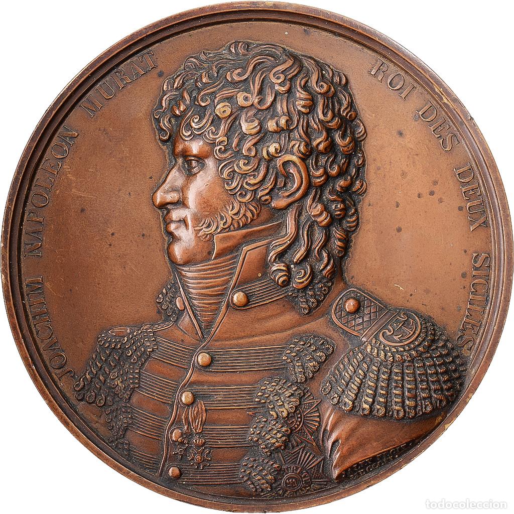 Medallas hist&oacute;ricas: [#1214989] Francia, medalla, Joachim Napol&eacute;on Murat, Bronce, Jaley, Restrike, MBC+