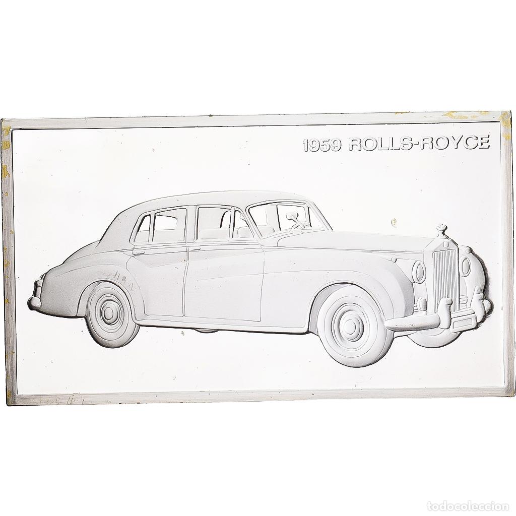 Medallas hist&oacute;ricas: [#1215113] Francia, Lingotin, C&eacute;l&egrave;bres Automobiles du Monde, Plata, ROLLS ROYCE 1959, SC