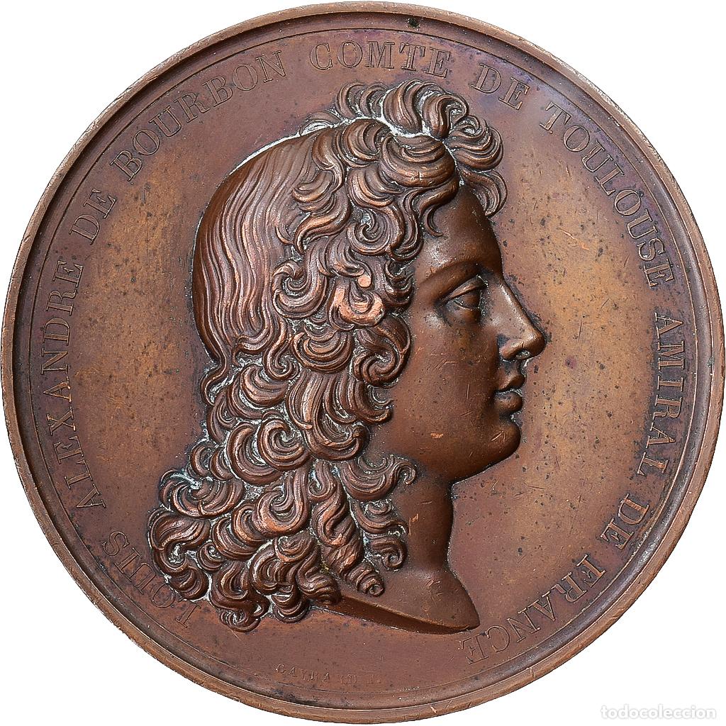 Medallas hist&oacute;ricas: [#1214985] Francia, medalla, Louis-Alexandre de Bourbon Comte de Toulouse, Bataille de