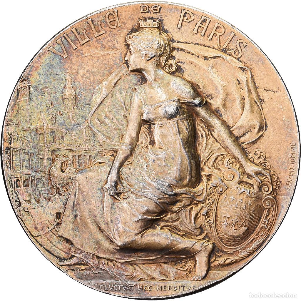 Medallas hist&oacute;ricas: [#1215071] Francia, medalla, Soci&eacute;t&eacute; d'Escrime &agrave; l'Ep&eacute;e de Paris, Prix de la Ville