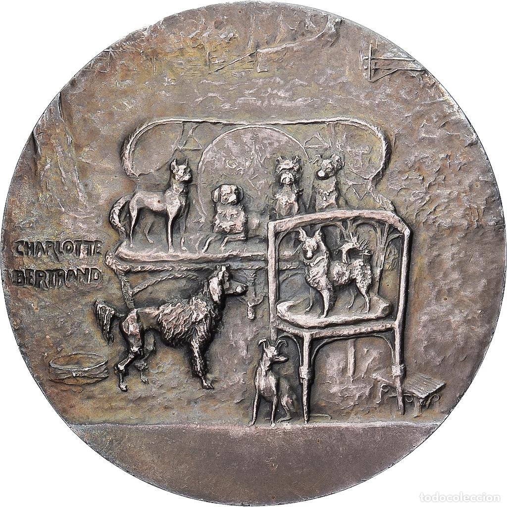 Medallas hist&oacute;ricas: [#1215070] Francia, medalla, Chiens, Plata, Charlotte Bertrand, EBC