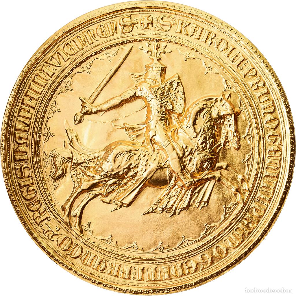 Medallas hist&oacute;ricas: [#1215015] Francia, medalla, Sceau de la Ville de Grenoble, Bronce dorado, SC