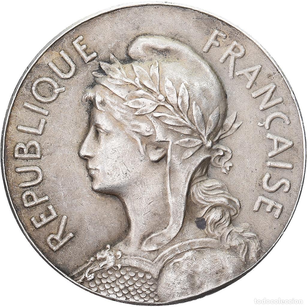 Medallas hist&oacute;ricas: [#1215066] Francia, medalla, Offert par M. Georges Ancel, D&eacute;put&eacute;, Plata, Dubois.H, MBC+