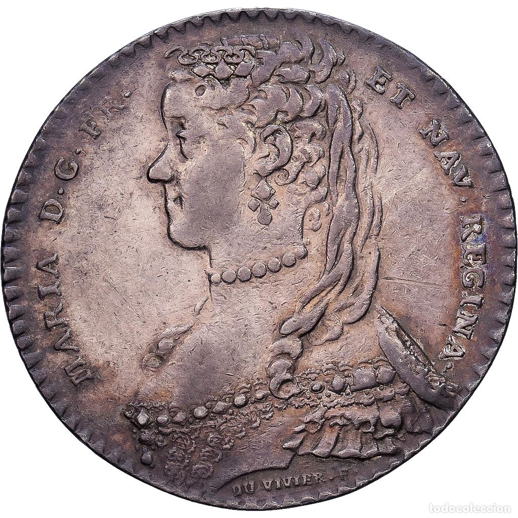 Medallas hist&oacute;ricas: [#1214627] Francia, zeton, Marie Lesczinska, Maison de la Reine, 1746, Plata, MBC+