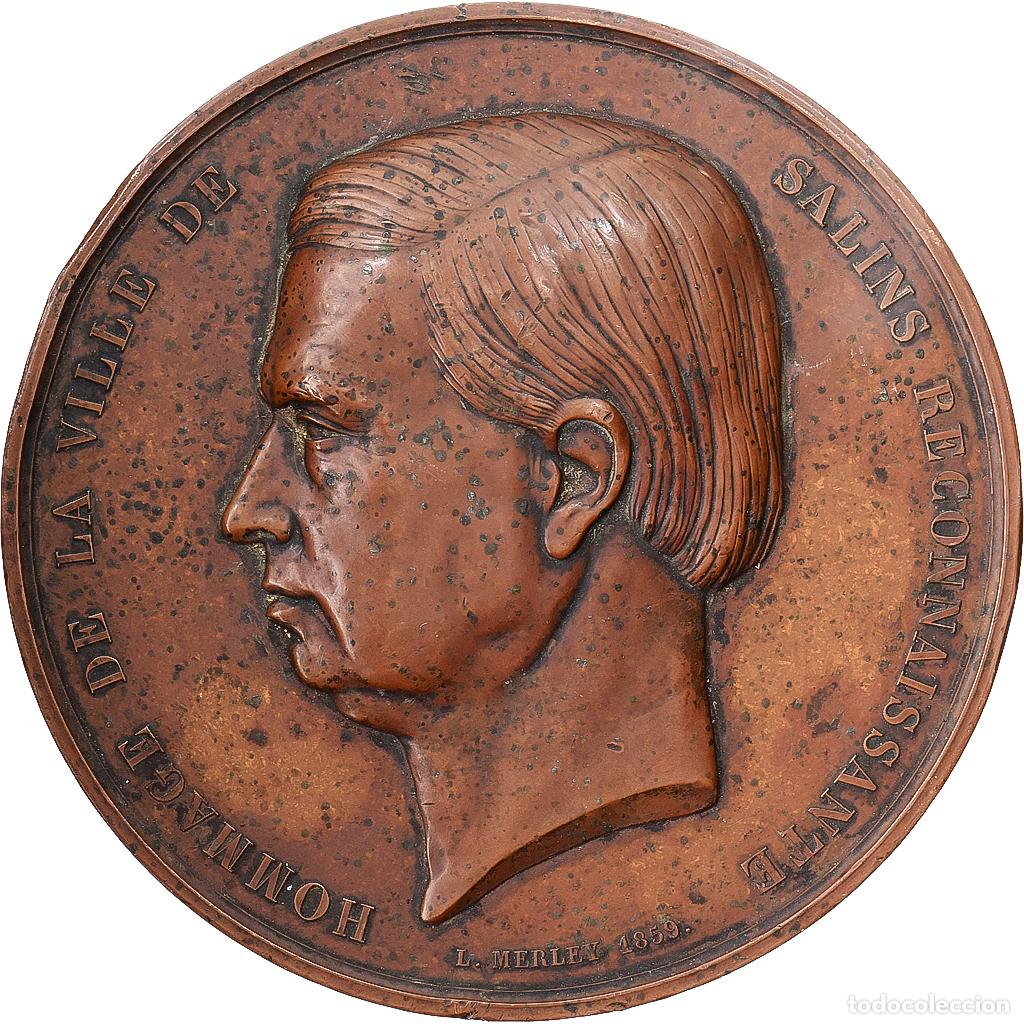 Medallas hist&oacute;ricas: [#1214987] Francia, medalla, Grimaldi, Inauguration du Chemin de Fer des Salins, 1859
